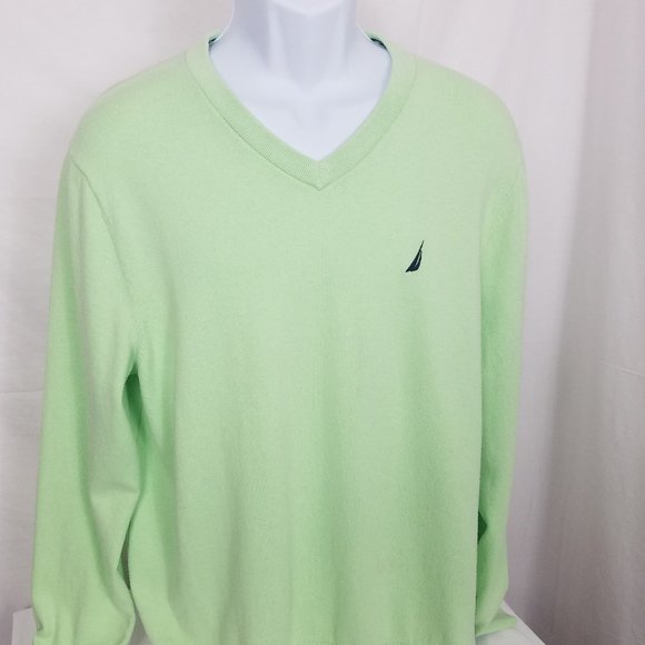 Mens NAUTICA Navtech V-neck Sweater - Picture 3 of 9